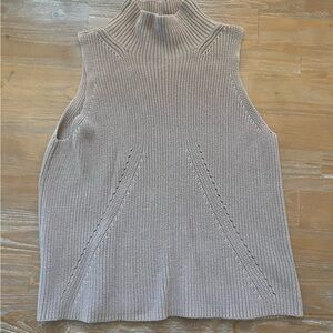 525 America tan cowl neck sweater